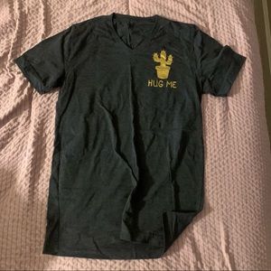 Ironic Cactus Hug Me Shirt